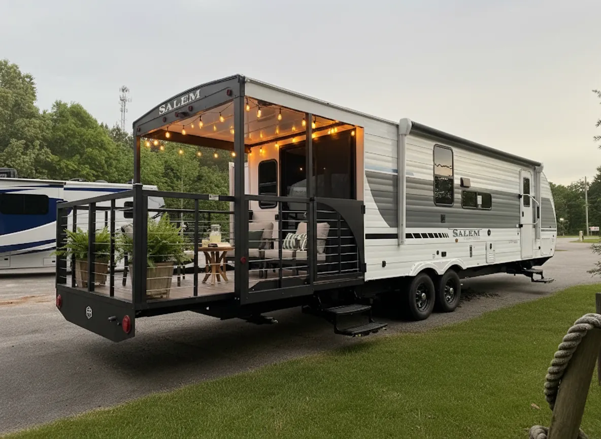 Veranda Class C motorhome bedroom